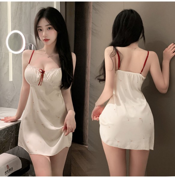 FEE ET MOI - Sweet Floral Padded Cami Nightdress (Custard Yellow)